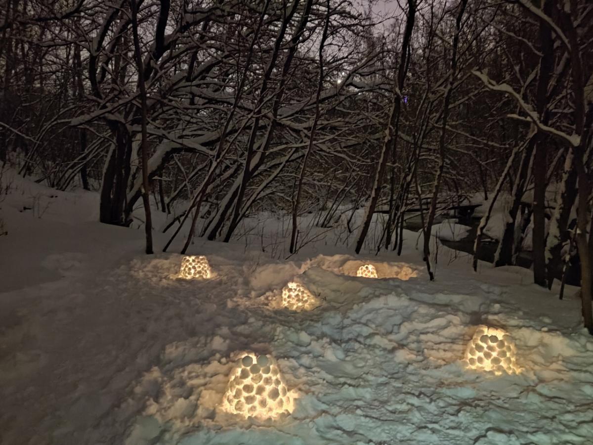 снежные фонарики