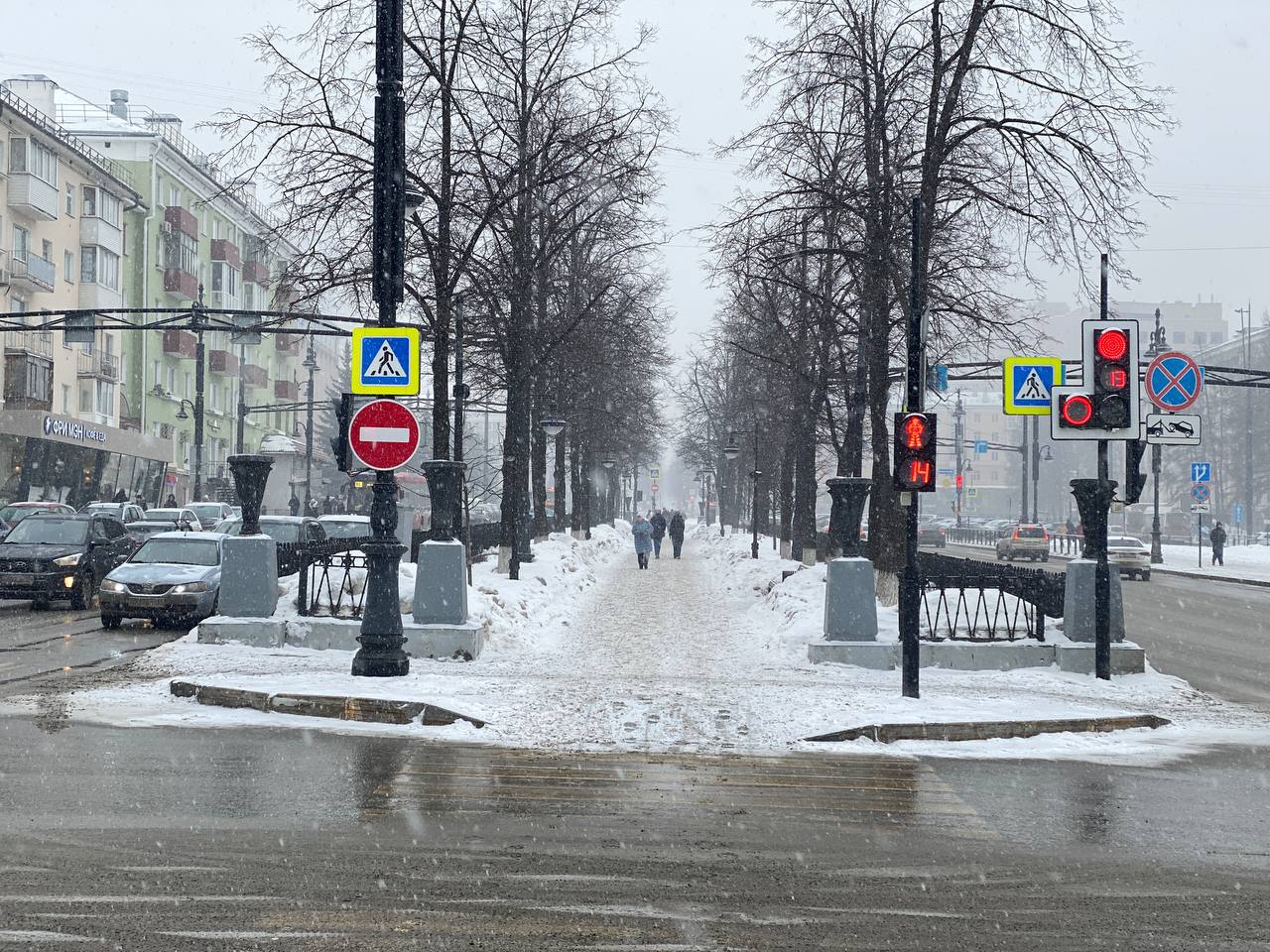 снег погода зима